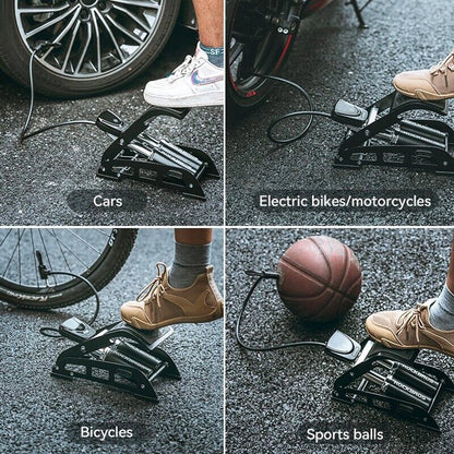 Rockbros 42430001001 foot pump with display - black_2