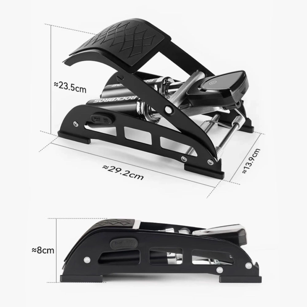 Rockbros 42430001001 foot pump with display - black_4