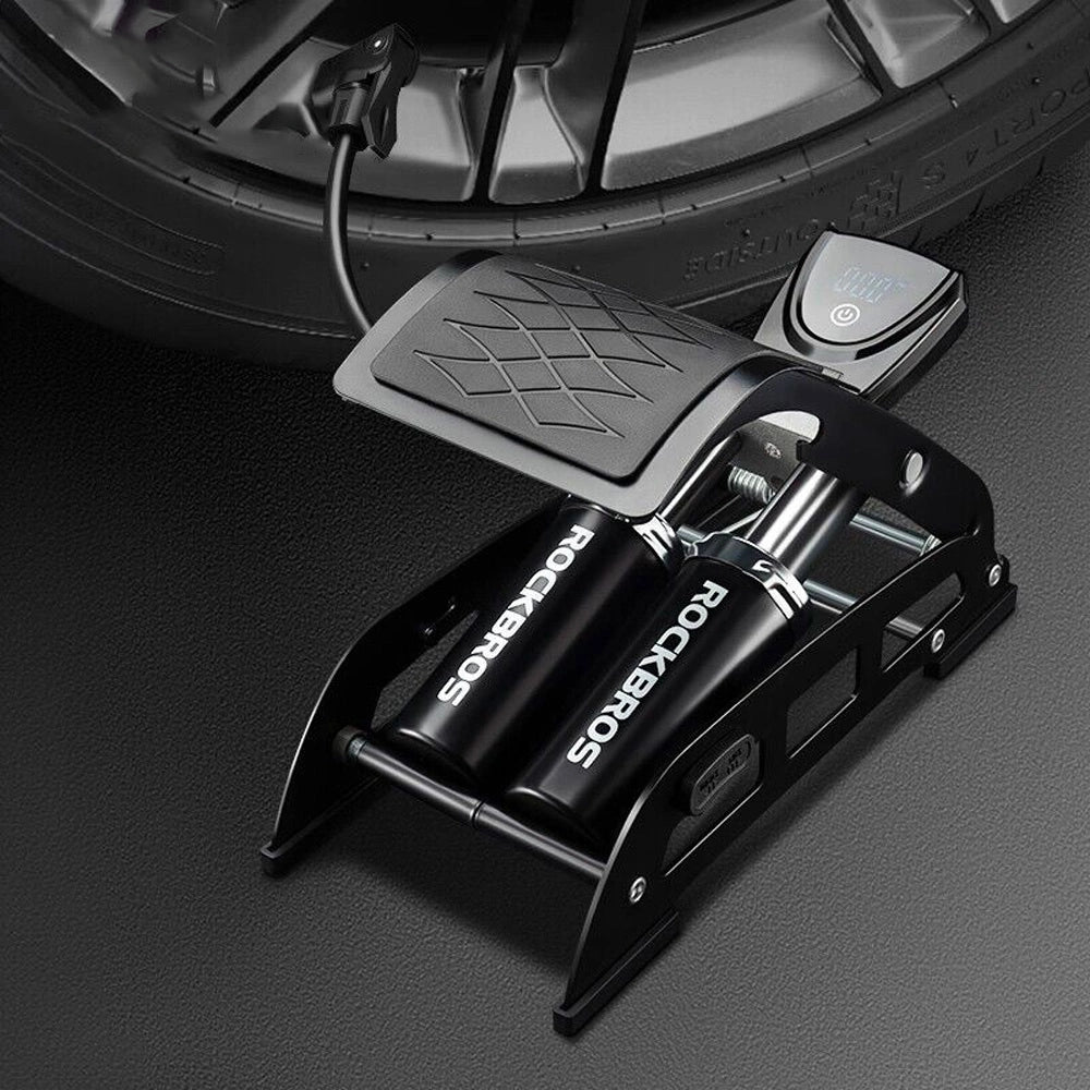 Rockbros 42430001001 foot pump with display - black_5