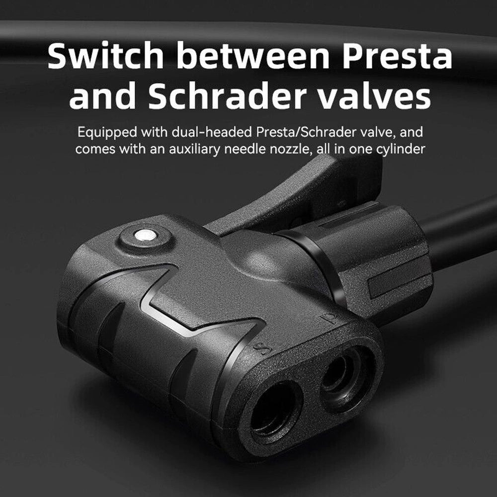 Rockbros 42430001001 foot pump with display - black_7