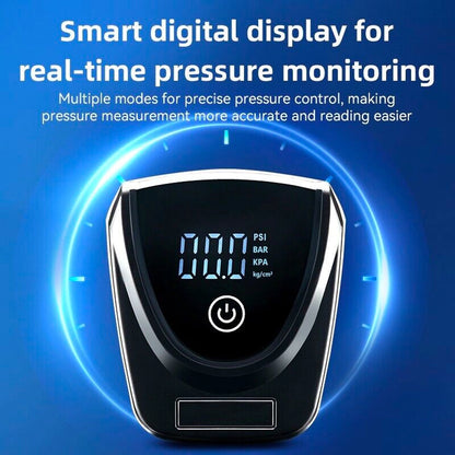 Rockbros 42430001001 foot pump with display - black_8