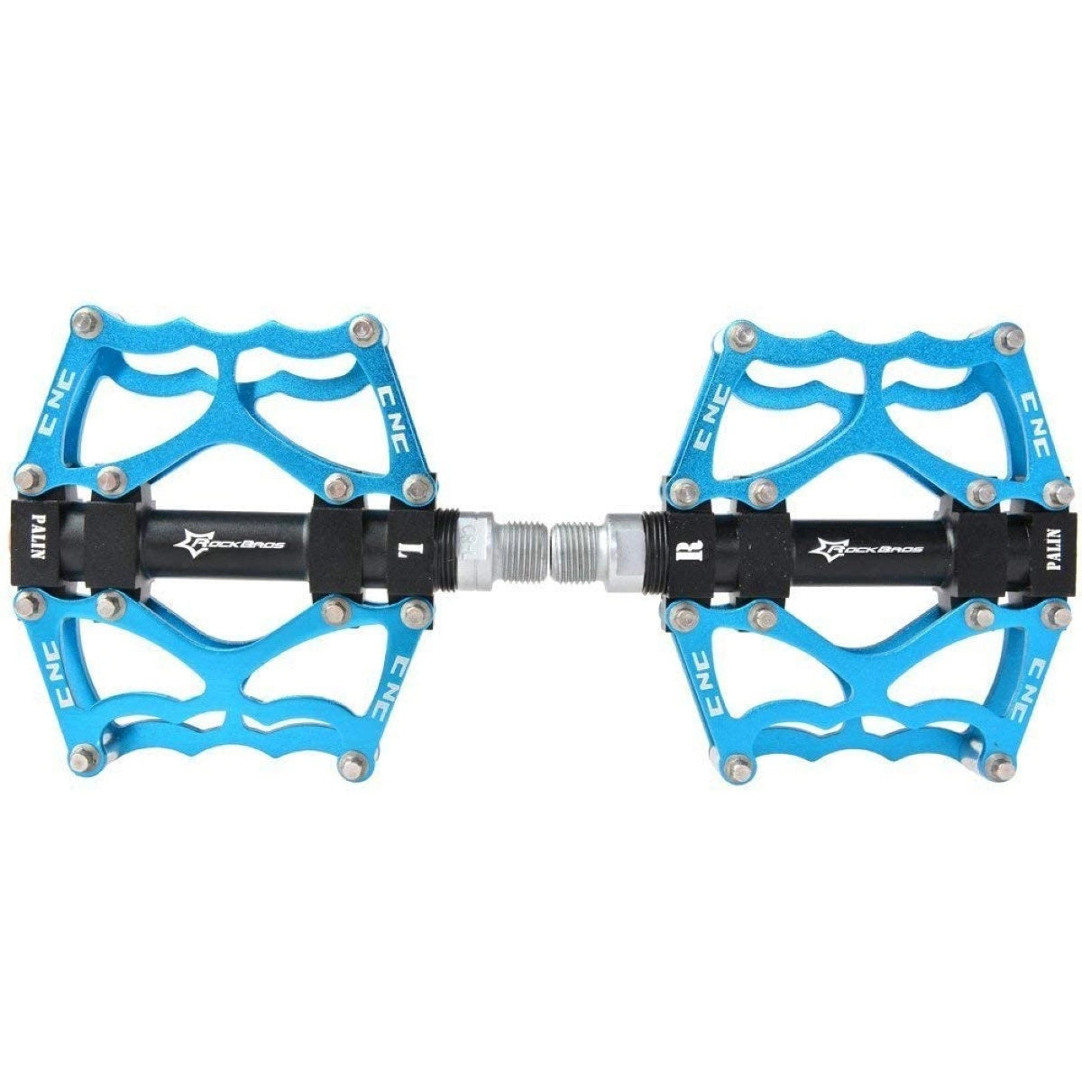 Rockbros JT201012LBL bicycle pedal set - blue_1