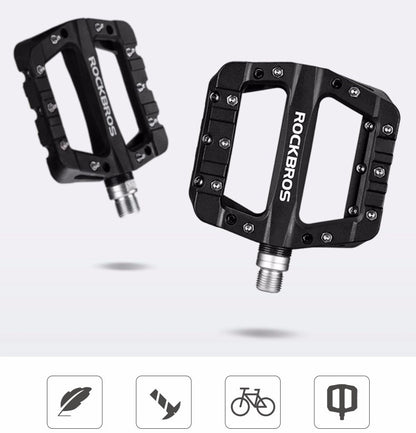 Rockbros 2017-12CBK Nylon Bicycle Pedal Set - Black_1