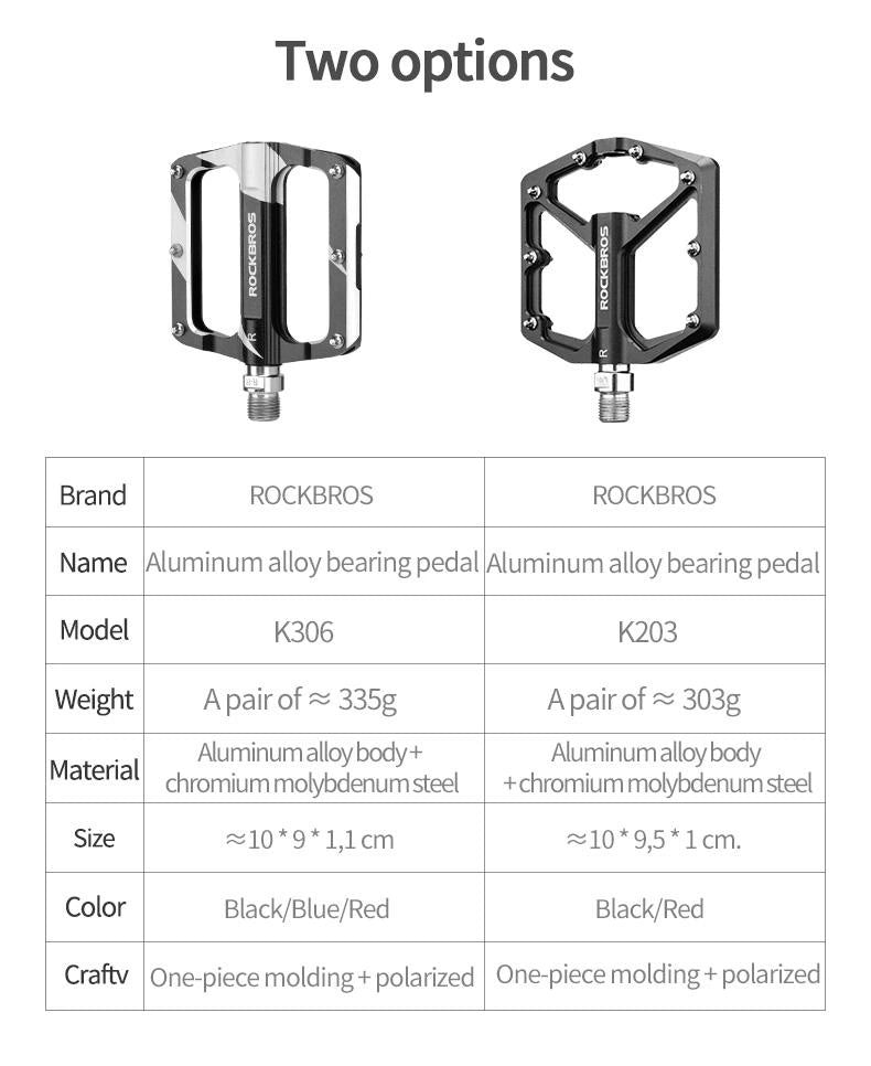Rockbros K203-BK bicycle pedal set - black_1