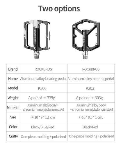 Rockbros K203-BK bicycle pedal set - black_1
