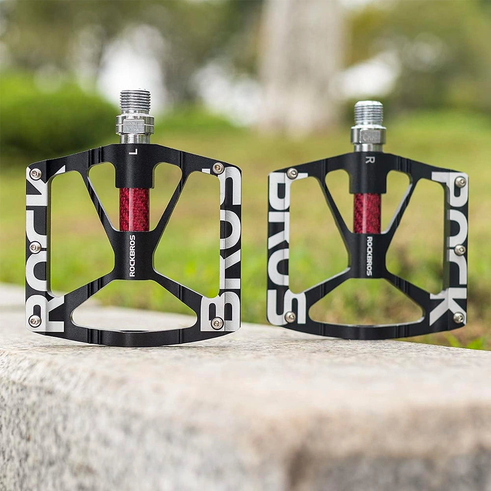 Rockbros 37213071001 Aluminum Alloy Bicycle Pedal Set - Black_1
