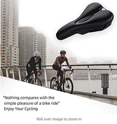 Rockbros LF047-S silicone gel bicycle seat cover size M - black_9