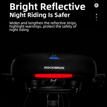 Rockbros AQ-6090B bicycle saddle - black and blue_3