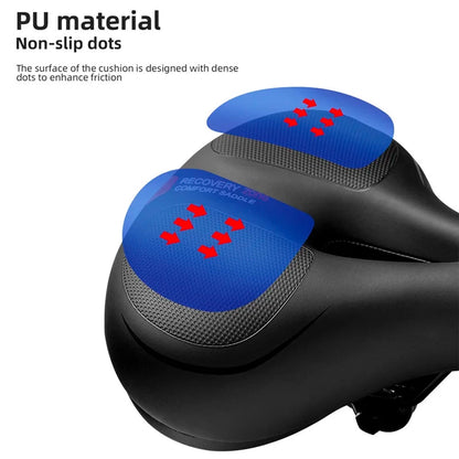 Rockbros AQ-6090B bicycle saddle - black and blue_5