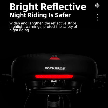 Rockbros AQ-6090R bicycle saddle - black and red_5