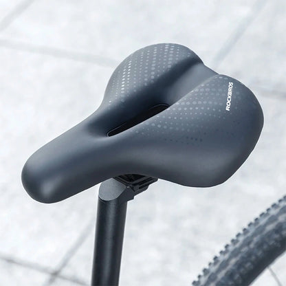Rockbros 38218916002 MTB bicycle saddle + lamp - black_4