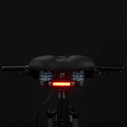 Rockbros 38218916002 MTB bicycle saddle + lamp - black_2
