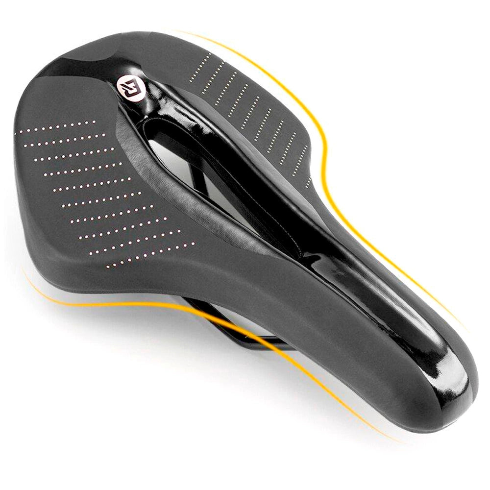 Rockbros 38210005001 foam MTB bicycle saddle - black_1