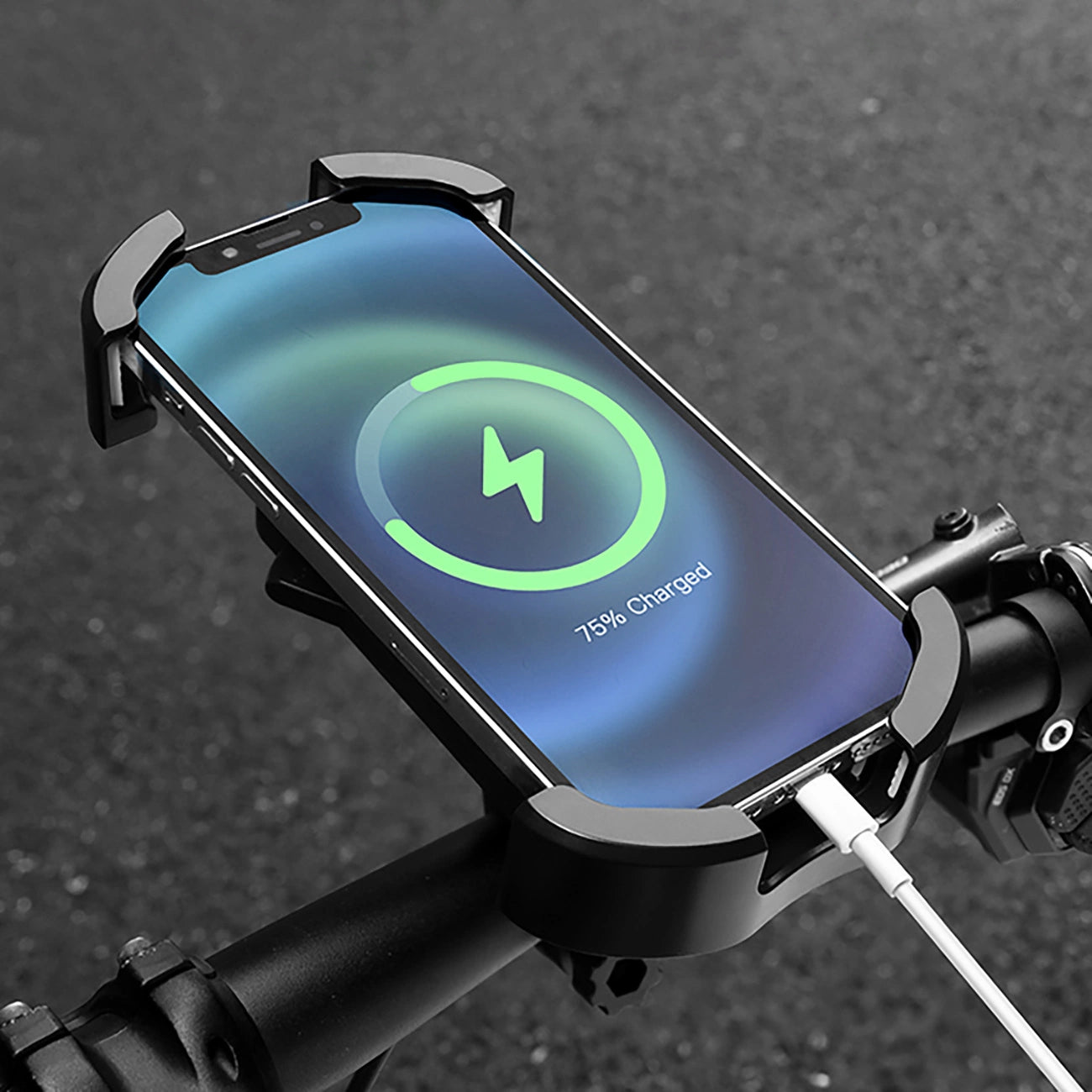 Rockbros 25210032001 Bike Phone Holder for Handlebars - Black_2