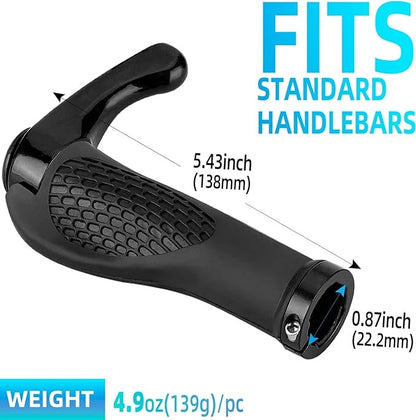 Rockbros BT1007B Bicycle Holder Set with Horns - Black_14