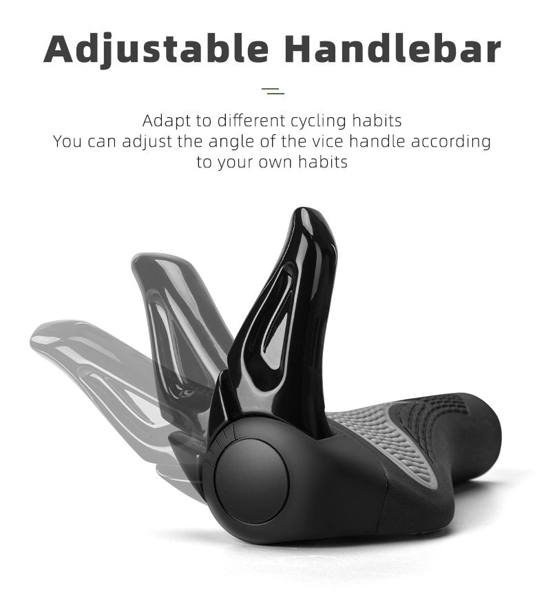 Rockbros BT1007B Bicycle Holder Set with Horns - Black_8