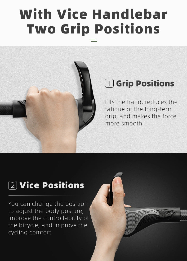 Rockbros BT1007W Bicycle Holder Set with Horns - White_9