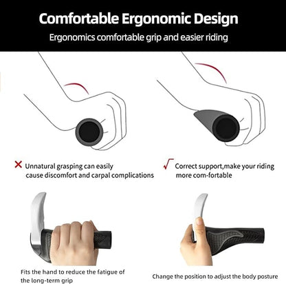 Rockbros BT1007W Bicycle Holder Set with Horns - White_0