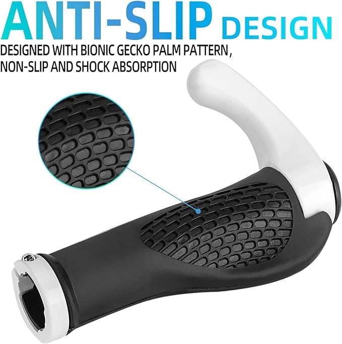 Rockbros BT1007W Bicycle Holder Set with Horns - White_1