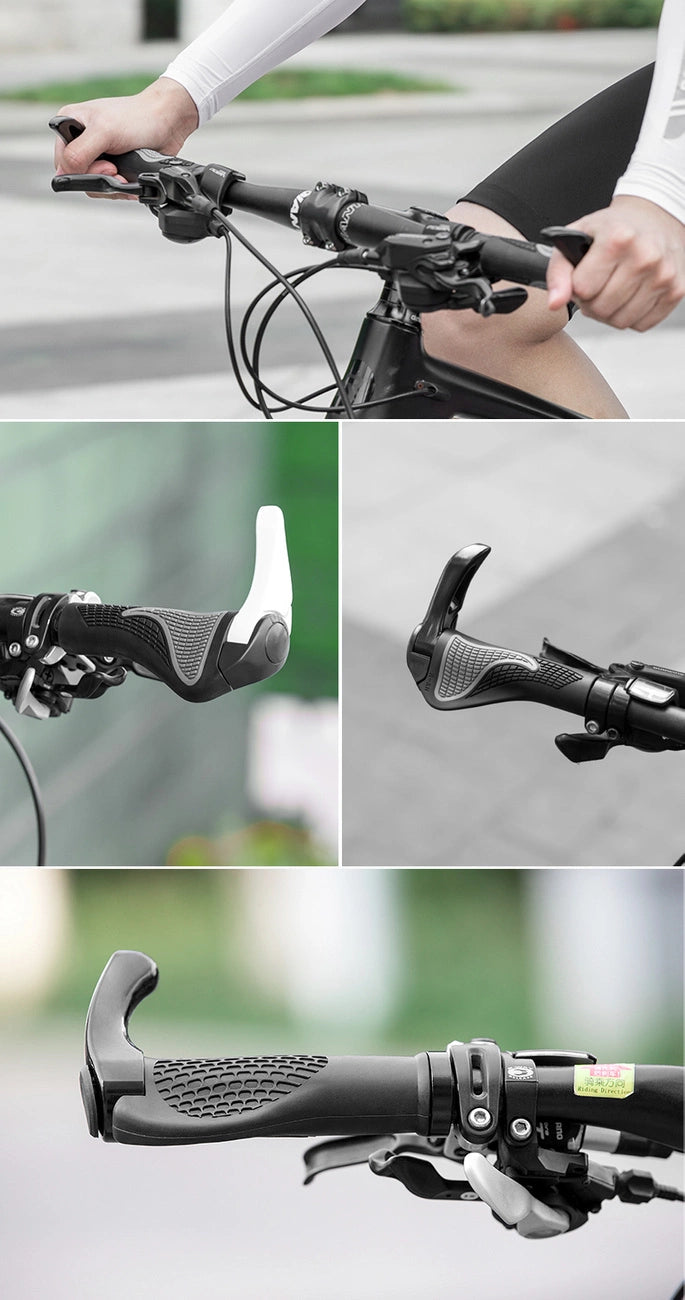 Rockbros BT1007W Bicycle Holder Set with Horns - White_7