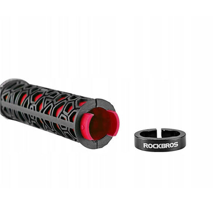 Rockbros 2017-14ARD bicycle grips - black and red_4