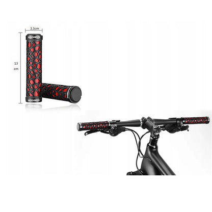 Rockbros 2017-14ARD bicycle grips - black and red_7
