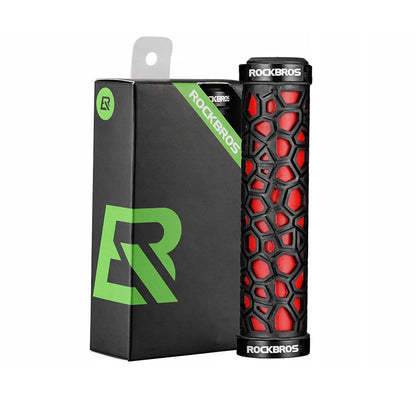 Rockbros 2017-14ARD bicycle grips - black and red_8