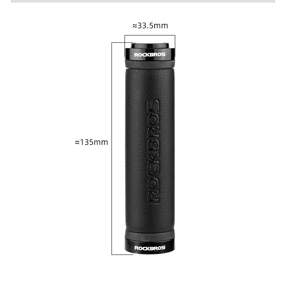 Rockbros 40210003001 microfiber bicycle handlebar grips - black_3