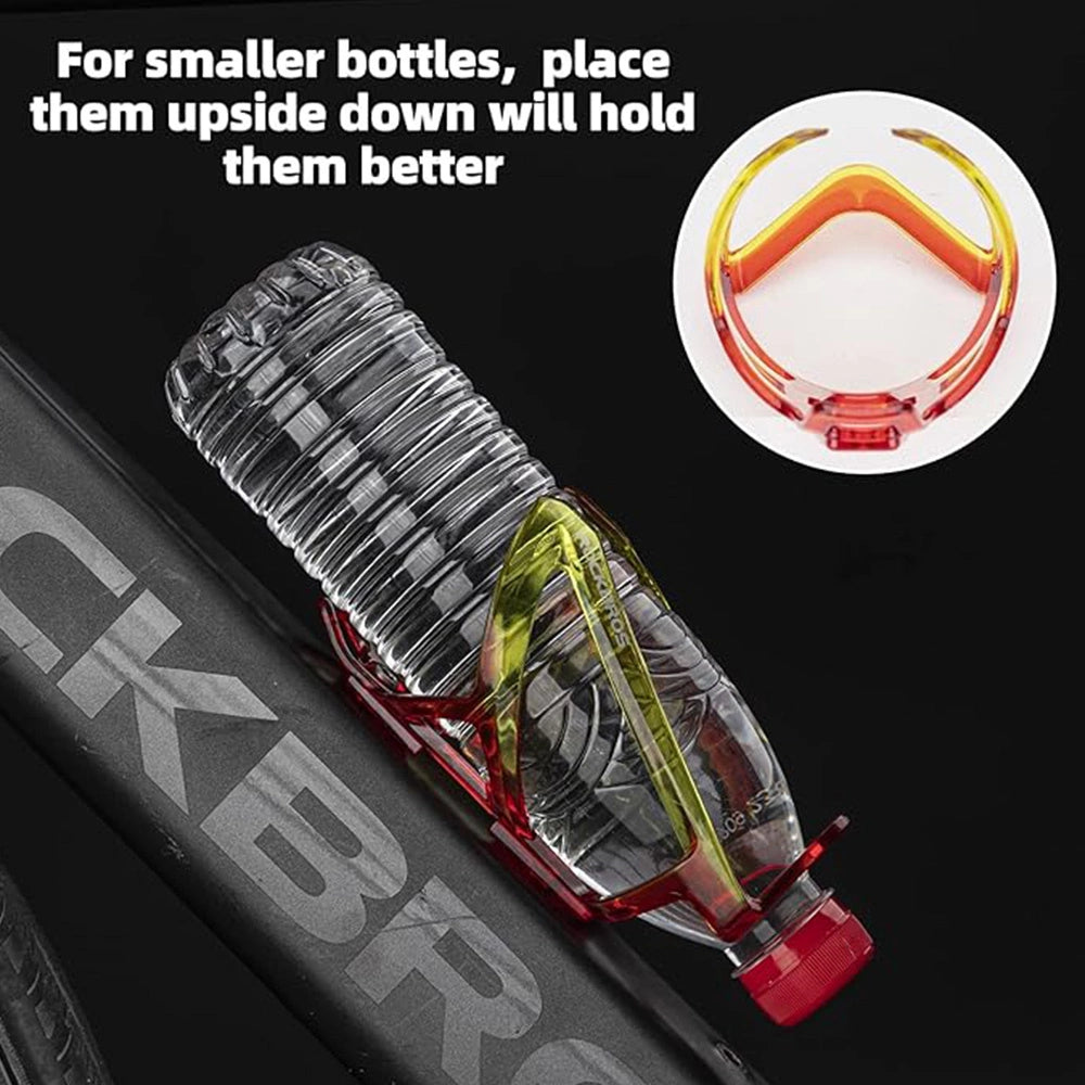 Rockbros FK338 bicycle holder for water bottle - red and yellow_3