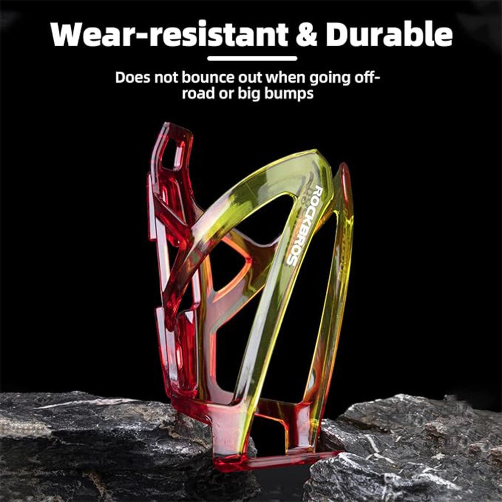 Rockbros FK338 bicycle holder for water bottle - red and yellow_4