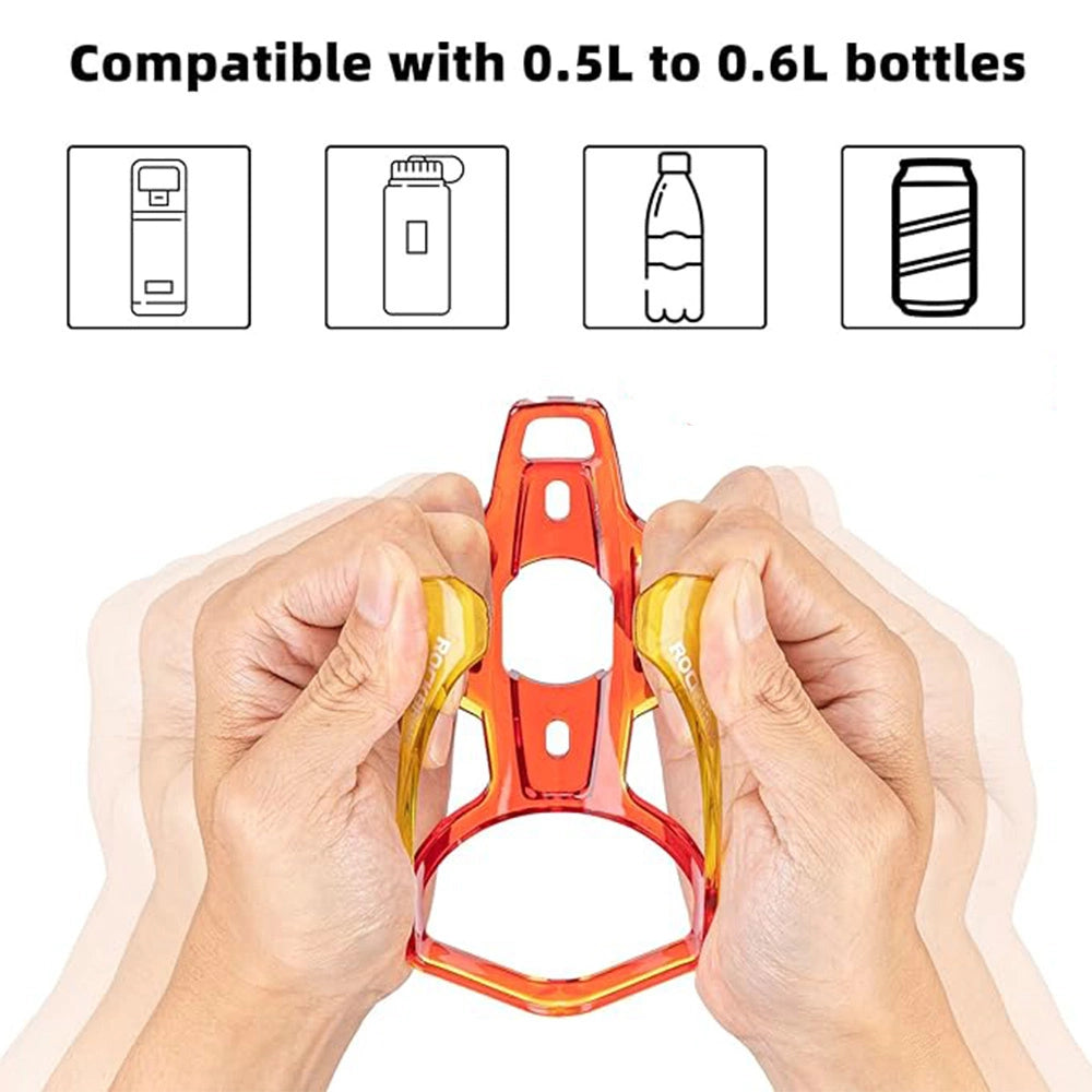 Rockbros FK338 bicycle holder for water bottle - red and yellow_5