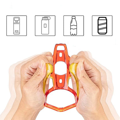 Rockbros FK338 bicycle holder for water bottle - red and yellow_5