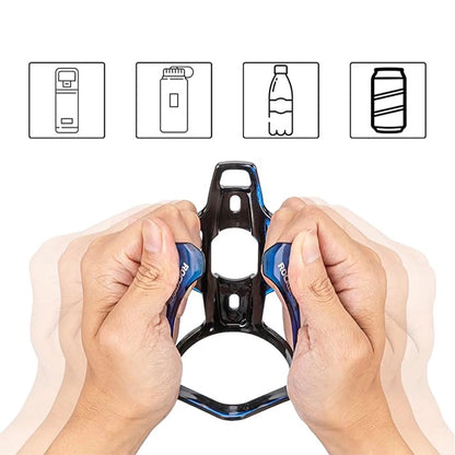 Rockbros FK338 bicycle holder for water bottle - black and blue_2