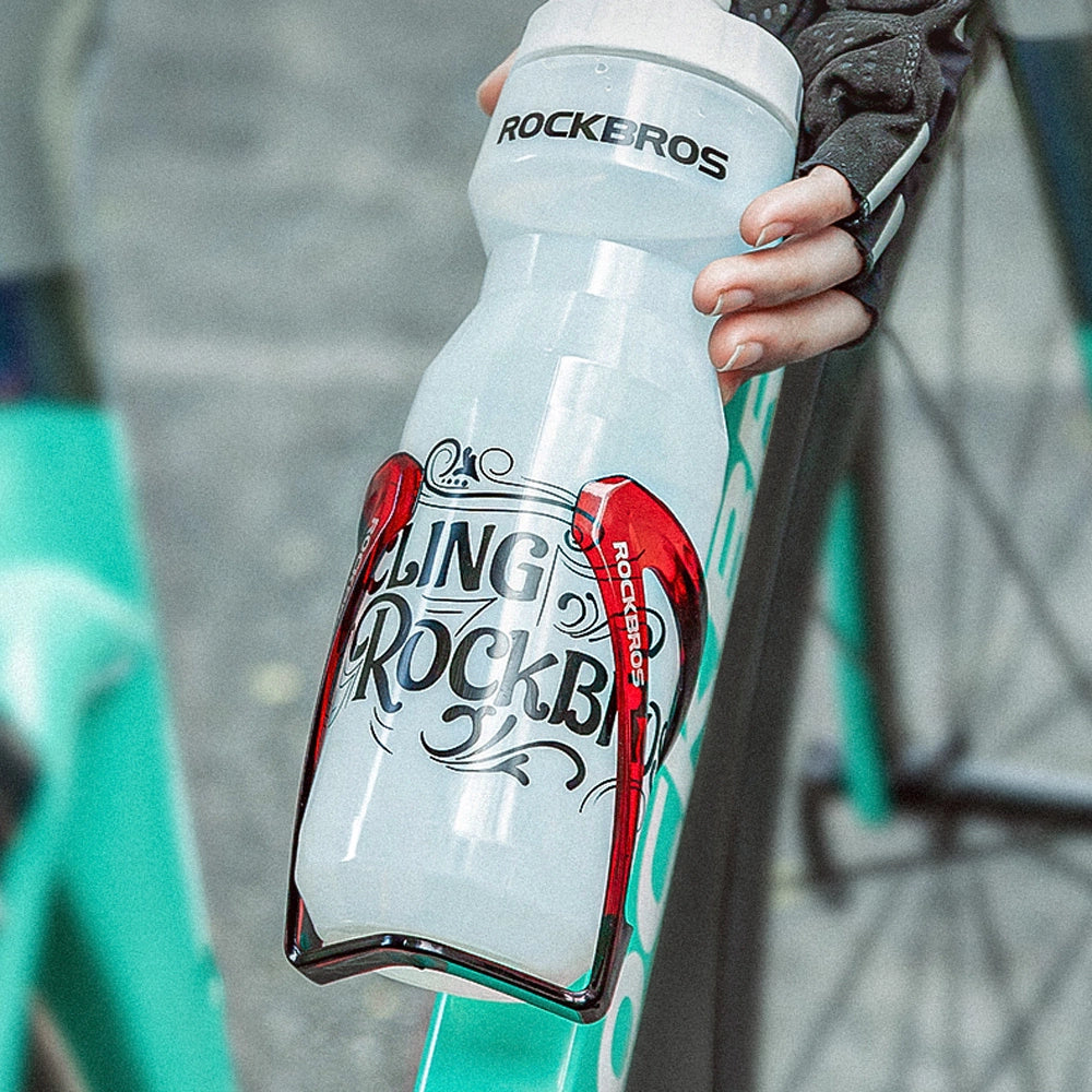 Rockbros FK338 bicycle holder for water bottle - black and red_4