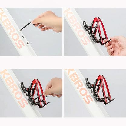 Rockbros FK338 bicycle holder for water bottle - black and red_7