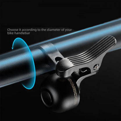 Rockbros 34210007001 bicycle bell for the left side of the handlebar - black_1