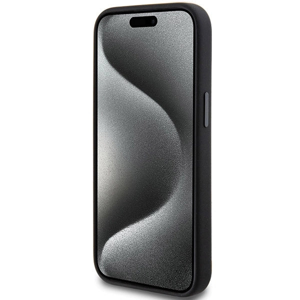 AMG Silicone Large Rhombuses Pattern MagSafe Case for iPhone 15 Plus / 14 Plus - Black_4