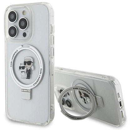 Karl Lagerfeld Ring Stand Karl&Choupette MagSafe case for iPhone 13 Pro Max - white_0