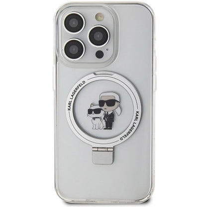 Karl Lagerfeld Ring Stand Karl&Choupette MagSafe case for iPhone 13 Pro Max - white_2
