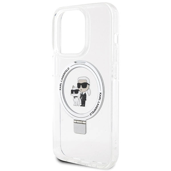 Karl Lagerfeld Ring Stand Karl&Choupette MagSafe case for iPhone 13 Pro Max - white_5