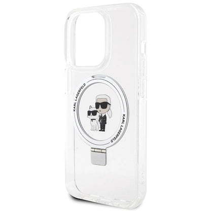 Karl Lagerfeld Ring Stand Karl&Choupette MagSafe case for iPhone 13 Pro Max - white_5