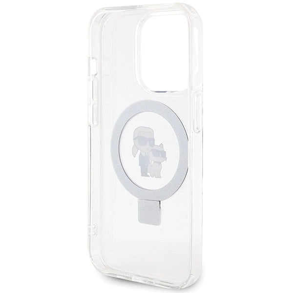 Karl Lagerfeld Ring Stand Karl&Choupette MagSafe case for iPhone 13 Pro Max - white_6