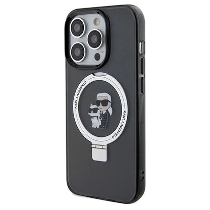 Karl Lagerfeld Ring Stand Karl&Choupette MagSafe case for iPhone 14 Pro Max - black_1