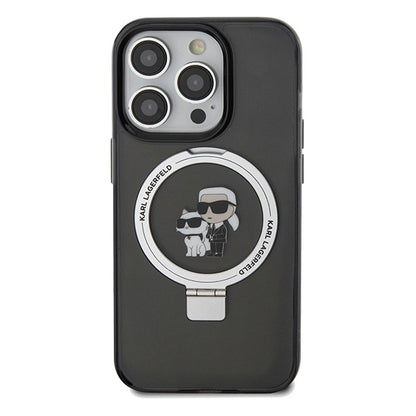 Karl Lagerfeld Ring Stand Karl&Choupette MagSafe case for iPhone 14 Pro Max - black_2