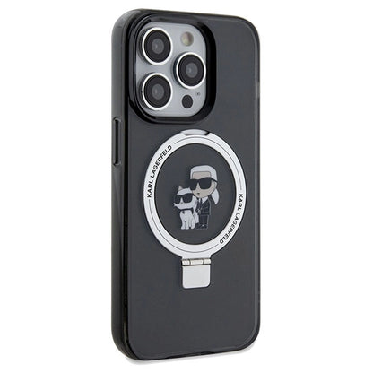 Karl Lagerfeld Ring Stand Karl&Choupette MagSafe case for iPhone 14 Pro Max - black_3