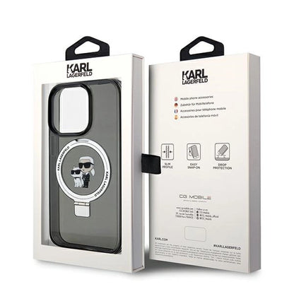 Karl Lagerfeld Ring Stand Karl&Choupette MagSafe case for iPhone 14 Pro Max - black_7