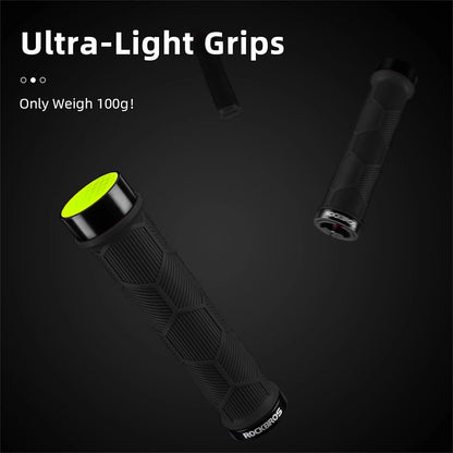 Rockbros 40720007001 bicycle grips with reflector - black_3
