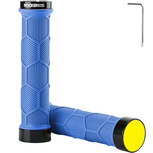 Rockbros 40720007003 bicycle grips with reflector - blue_0