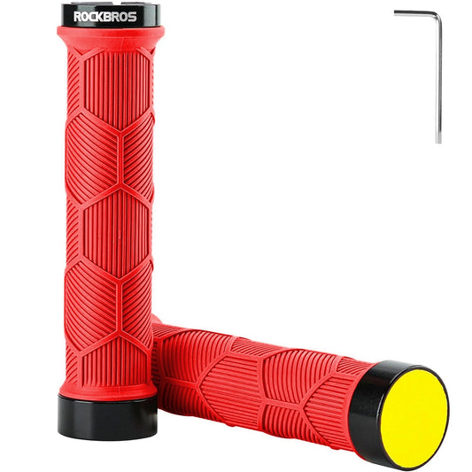 Rockbros 40720007002 bicycle grips with reflector - red_0