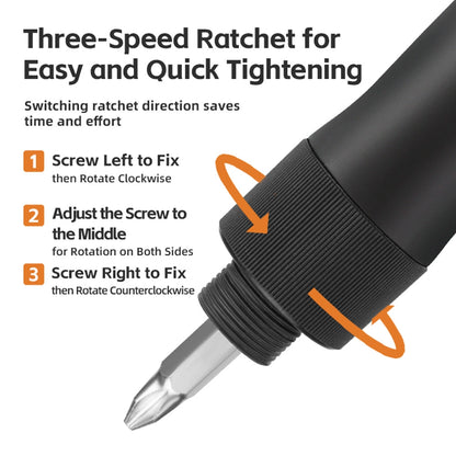 Rockbros 42320010001 Bicycle Pump Hand + Screwdriver - Black_2